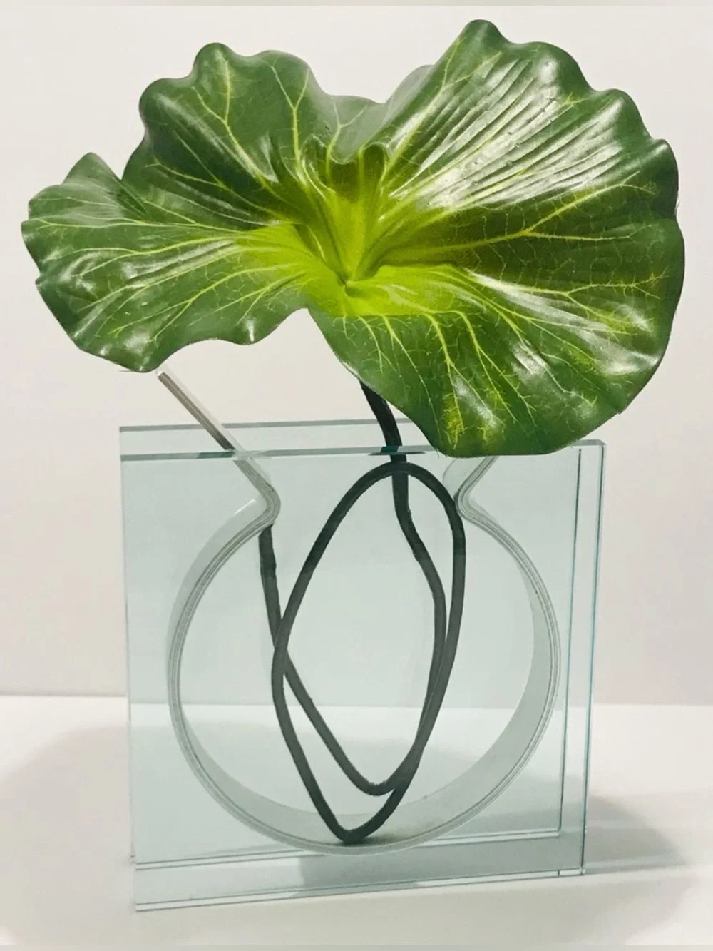 Vintage MoMA Square Ribbon Vase by Peter Hewitt 1996 for Museum of Modern Art